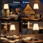 Cordless Rechargeable LED Table Lamp, 6000mAh Battery, 3 Light Colors, Stepless Dimming
