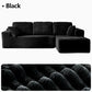 95.7-Inch Oversized L-Shaped Cloud Sectional Sofa with Chaise – Boneless Modular Deep Seat Couch, No Assembly Required