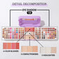 130-Color Travel Makeup Palette with Matte & Shimmer Eyeshadow, Blush, Highlighter & 8 Makeup Brushes, Portable Suitcase Kit