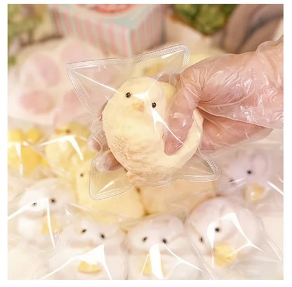Chick Squishy Toy, Slow-Rising Mochi Sensory Fidget for Kids, Party Favors & Classroom Prizes