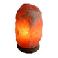 Natural Himalayan Pink Salt Lamp with Wooden Base and On/Off Cord, Hand-Carved for Home and Office