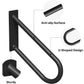 20" U-Shaped Stair Handrail for 1–3 Steps – Heavy Duty Wall-Mounted Safety Grab Bar for Indoor & Outdoor Stairs