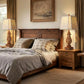29-Inch Farmhouse Table Lamps Set of 2 with Night Light, USB-A and USB-C Charging Ports, Linen Shades for Bedside Nightstands