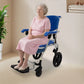 3-in-1 Folding Rolling Shower Commode Wheelchair – Bedside Toilet & Shower Chair with Armrests, Backrest & Wheels