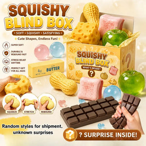 Food Squishy Mystery Blind Bag, Soft Rubber Slow-Rising Sensory Fidget Toy for Kids & Adults