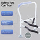 Adjustable Toilet Safety Rails – Height Adjustable Bathroom Support Frame with Handrails for Seniors & Adults