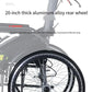 Lightweight Folding Aluminum Alloy Portable Wheelchair