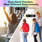 LED Projection Alarm Clock with Mirror Display, 180° Rotatable Projector, Dual Alarms, Snooze & Auto Dimming for Bedroom