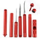 Aluminum Alloy Multifunctional Trekking Pole with T-Handle & Detachable Accessories
