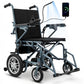 Lightweight Foldable Electric Wheelchair with 360W Dual Motor for Adults