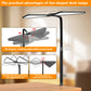 LED Clamp Desk Lamp with Flexible Goosenecks, 4 Color Modes and 5 Brightness Levels for Home Office, Study and Reading