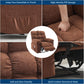 Dual Motor Power Lift Recliner Chair with Massage & Heat, Extra-Wide Overstuffed Recliner with Adjustable Headrest & Remote Control
