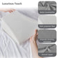 Ergonomic Adjustable Memory Foam Bed Wedge Reading Pillow with Cooling Breathable Removable Washable Cover for Neck & Back Support