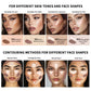 Dual-Ended Contour and Highlighter Stick, Cream Face Makeup for Nose and Cheek Definition, 4 Shades Available