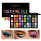 50-Color Rainbow Eyeshadow Palette, Matte Shimmer Glitter & Metallic, Highly Pigmented Waterproof Eye Makeup