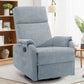 Ergonomic Manual Rocking Recliner Chair – Modern Fabric Adjustable Armchair with USB & Type-C Charging Ports