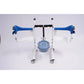 Hydraulic Patient Transfer Chair with Commode – Adjustable 16.5–24" Height, 198 lbs Capacity