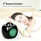Digital Projection Alarm Clock with Voice Function, Snooze & Temperature Display, Adjustable Projector Desk Clock for Bedroom