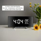 6-Inch Digital Alarm Clock with Curved Large LED Display, Temperature & Humidity Monitor, Snooze Function