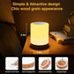 Rechargeable Touch Bedside Table Lamp, Dimmable Warm White 2800K–3100K and RGB Color-Changing Portable Night Light