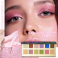 12-Color Crocodile Eyeshadow Palette, Matte & Shimmer, Highly Pigmented Waterproof Long-Lasting Eye Makeup