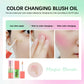 Tinted Blush Oil for Cheeks and Lips, Hydrating Lightweight Liquid Tint, Natural Dewy Finish