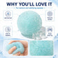 Light Blue Slushie-Texture Squeeze Ball, Soft Crunchy ASMR Sensory Fidget Toy