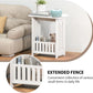 Bedside Table with Storage Cabinet, Small Side End Table for Living Room, Bedroom & Bathroom