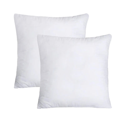 Throw Pillow Inserts, 2-Pack or 4-Pack Square Decorative Couch & Bed Cushion Inserts, 50x50cm / 55x55cm, White