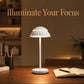 Rechargeable LED Table Lamp, Touch Control, Stepless Dimming, Anti-Glare Light, Non-Slip Base, Nordic Minimalist Design