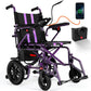 Lightweight Foldable Electric Wheelchair with 360W Dual Motor for Adults