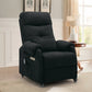 Compact Power Recliner Chair with Wheels & USB Ports, Electric Reclining Chair for Small Spaces, Living Room, Bedroom & Office