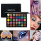 35-Color Glitter Eyeshadow Palette, Metallic Shimmer & Sequins, Highly Pigmented Waterproof Long-Lasting Eye Makeup