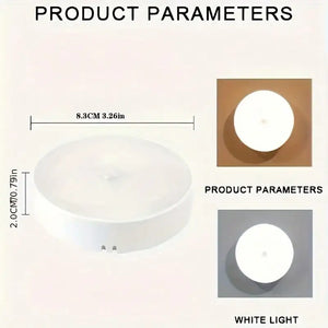 5-Pack 8-LED Motion Sensor Night Lights, USB Rechargeable Magnetic Wall Lights for Stairs, Closets, Bedroom & Cabinets