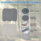 Breathable Leather Memory Foam Car Seat Cushion – Ergonomic Tailbone & Hip Pressure Relief Driving Pad with Mesh Support