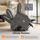 Oversized Power Lift Recliner Chair with Heat & Massage, Electric Stand Assist Recliner with Cup Holders & Side Pockets