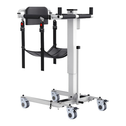 Electric Patient Transfer Lift – Foldable 330 lbs Capacity Lift with Sling & Locking Wheels