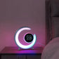 Table Lamp with 360° Immersive Sound, 22 x 6.5 x 22.5 cm, Bedside Night Light for Bedroom and Home Office