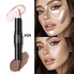 Dual-Ended Contour and Highlighter Stick, Cream Face Makeup for Nose and Cheek Definition, 4 Shades Available