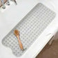 Extra Large Non-Slip Bathtub & Shower Mat 40x16 Inch, PVC Bath Mat with Suction Cups & Drain Holes, Machine Washable