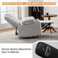 Power Swivel Rocker Recliner Chair with Massage & Heat, Infinite Position Electric Glider with USB & Type-C Charging Ports