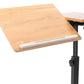 Mobile Overbed Table with Wheels, Rolling Laptop Computer Standing Desk & Bedside Cart for Hospital and Home Use