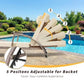Set of 2 Outdoor Chaise Lounge Chairs – 5-Position Adjustable PE Wicker Recliners with 3.5-Inch Cushions & Wheels, 400 lb Capacity