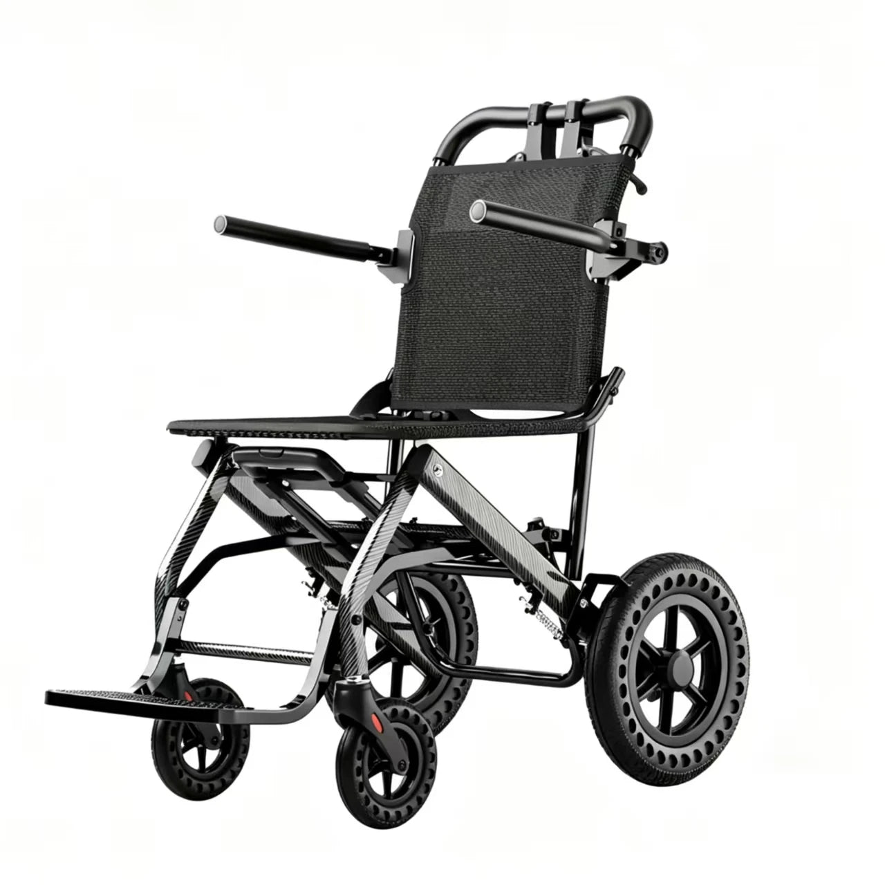 Ultra-Lightweight Portable Folding Travel Wheelchair