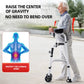 Adjustable Two-Arm Support Walker for Seniors – Foldable Mobility Walking Aid with Wheels