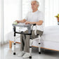 Adjustable Metal Rollator Walker with Table for Elderly Mobility Assistance