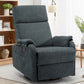 Ergonomic Manual Rocking Recliner Chair – Modern Fabric Adjustable Armchair with USB & Type-C Charging Ports