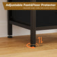Nightstand with 2 Fabric Drawers, Open Shelf & Charging Station – Bedside End Table with USB Ports