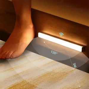 Wireless LED Motion Sensor Night Light, USB Rechargeable Magnetic Light for Wardrobe, Closet, Kitchen, Hallway & Cabinet