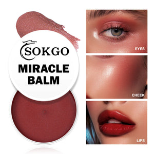 Multi-Use Cream Blush Balm for Cheeks, Lips & Eyes, Moisturizing, Blendable Radiant Finish, 52 g